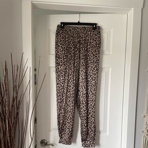 3/$30 - Dynamite satiny leopard joggers, size M